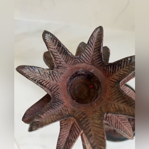 Maitland Smith Style? Monkey Palm Tree Candle Holder Candelabra Brass/Bronze - Picture 7 of 16